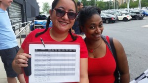 Catalina and Quitta at the Starting Line