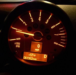 Driving to sunrise in Maine